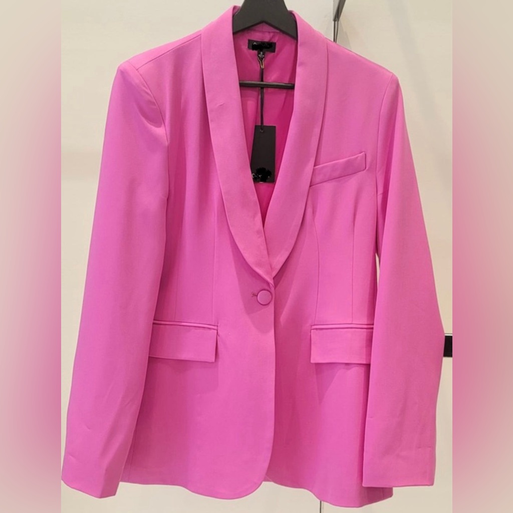 Pink Button Blazer